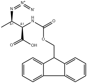 Fmoc-Abu(3-N3)-OH (2R,3R) Structural