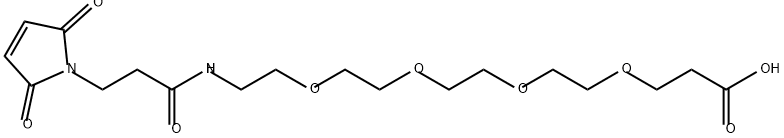 Mal-Amido-PEG4-acid Structural