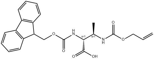Fmoc-L-Abu(3R-Alloc-amino)-OH Structural