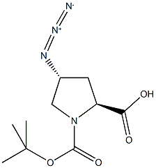 Boc-L-Pro(4-N3)-OH*DCHA (2S,4R) Structural