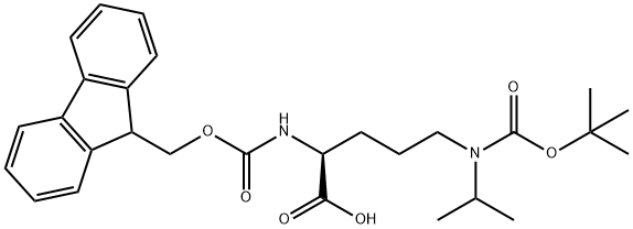 Fmoc-L-Orn(Boc,iPr)-OH Structural