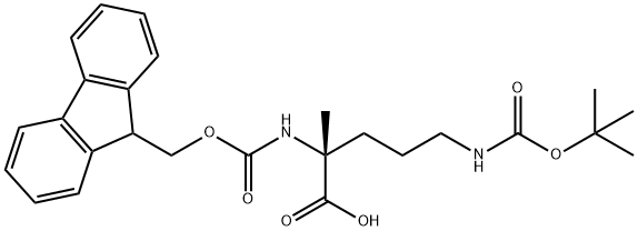 FMoc-α-Me-D-Orn(Boc)-OH Structural