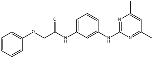 N-[3-[(4,6-dimethylpyrimidin-2-yl)amino]phenyl]-2-phenoxyacetamide Structural
