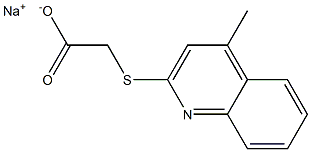 sodium 2-(4-methylquinolin-2-yl)sulfanylacetate Structural