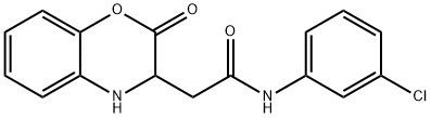 N-(3-chlorophenyl)-2-(2-oxo-3,4-dihydro-1,4-benzoxazin-3-yl)acetamide Structural