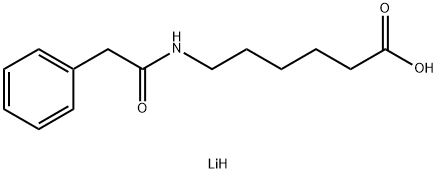lithium 6-[(2-phenylacetyl)amino]hexanoate Structural