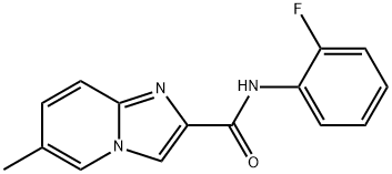N-(2-fluorophenyl)-6-methylimidazo[1,2-a]pyridine-2-carboxamide Structural
