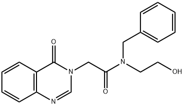 N-benzyl-N-(2-hydroxyethyl)-2-(4-oxoquinazolin-3-yl)acetamide Structural