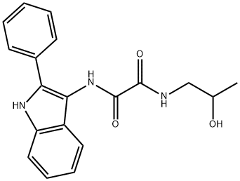 N-[(2R)-2-hydroxypropyl]-N'-(2-phenyl-1H-indol-3-yl)oxamide Structural