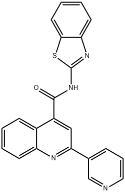 N-(1,3-benzothiazol-2-yl)-2-pyridin-3-ylquinoline-4-carboxamide Structural