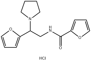 N-[2-(furan-2-yl)-2-pyrrolidin-1-ylethyl]furan-2-carboxamide hydrochloride Structural
