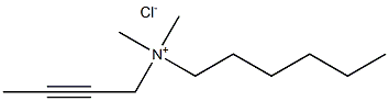 but-2-ynyl-hexyl-dimethylazanium chloride Structural