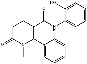 N-(2-hydroxyphenyl)-1-methyl-6-oxo-2-phenylpiperidine-3-carboxamide Structural