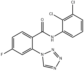 N-(2,3-dichlorophenyl)-4-fluoro-2-(tetrazol-1-yl)benzamide Structural