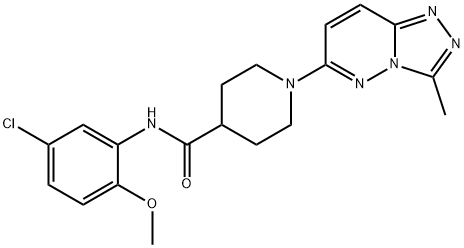 N-(5-chloro-2-methoxyphenyl)-1-(3-methyl-[1,2,4]triazolo[4,3-b]pyridazin-6-yl)piperidine-4-carboxamide Structural