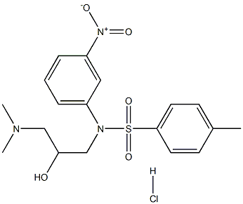N-[3-(dimethylamino)-2-hydroxypropyl]-4-methyl-N-(3-nitrophenyl)benzenesulfonamide hydrochloride Structural