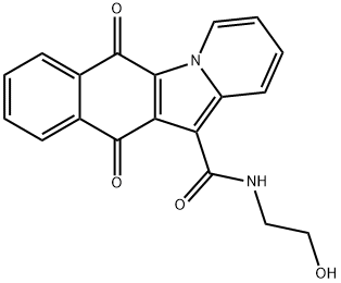 N-(2-hydroxyethyl)-6,11-dioxonaphtho[2,3-b]indolizine-12-carboxamide Structural
