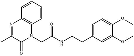 N-[2-(3,4-dimethoxyphenyl)ethyl]-2-(3-methyl-2-oxoquinoxalin-1-yl)acetamide Structural