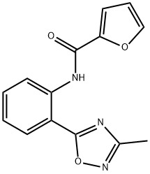 N-[2-(3-methyl-1,2,4-oxadiazol-5-yl)phenyl]furan-2-carboxamide Structural