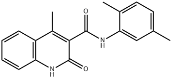 N-(2,5-dimethylphenyl)-4-methyl-2-oxo-1H-quinoline-3-carboxamide Structural