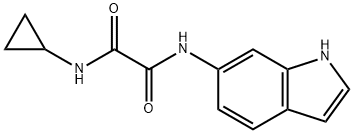 N-cyclopropyl-N'-(1H-indol-6-yl)oxamide Structural