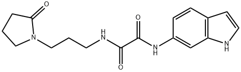 N'-(1H-indol-6-yl)-N-[3-(2-oxopyrrolidin-1-yl)propyl]oxamide Structural