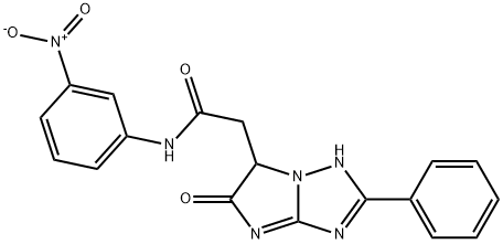 N-(3-nitrophenyl)-2-(5-oxo-2-phenyl-1,6-dihydroimidazo[1,2-b][1,2,4]triazol-6-yl)acetamide Structural