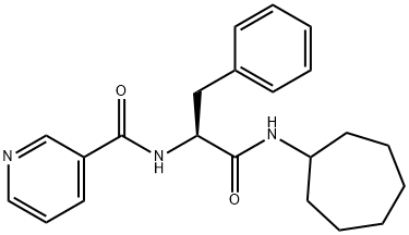 N-[(2S)-1-(cycloheptylamino)-1-oxo-3-phenylpropan-2-yl]pyridine-3-carboxamide Structural