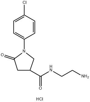N-(2-aminoethyl)-1-(4-chlorophenyl)-5-oxopyrrolidine-3-carboxamide hydrochloride Structural