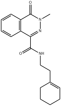 N-[2-(cyclohexen-1-yl)ethyl]-3-methyl-4-oxophthalazine-1-carboxamide Structural