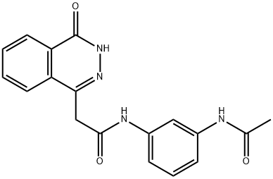 N-(3-acetamidophenyl)-2-(4-oxo-3H-phthalazin-1-yl)acetamide Structural