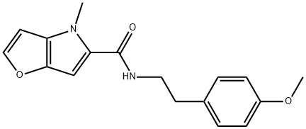 N-[2-(4-methoxyphenyl)ethyl]-4-methylfuro[3,2-b]pyrrole-5-carboxamide Structural