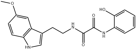 N'-(2-hydroxyphenyl)-N-[2-(5-methoxy-1H-indol-3-yl)ethyl]oxamide Structural