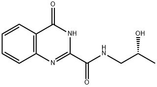 N-[(2R)-2-hydroxypropyl]-4-oxo-1H-quinazoline-2-carboxamide Structural