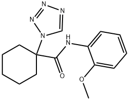 N-(2-methoxyphenyl)-1-(tetrazol-1-yl)cyclohexane-1-carboxamide Structural