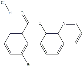 quinolin-8-yl 3-bromobenzoate hydrochloride Structural