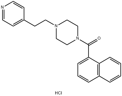 naphthalen-1-yl-[4-(2-pyridin-4-ylethyl)piperazin-1-yl]methanone hydrochloride Structural