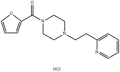 furan-2-yl-[4-(2-pyridin-2-ylethyl)piperazin-1-yl]methanone hydrochloride Structural