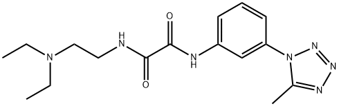 N-[2-(diethylamino)ethyl]-N'-[3-(5-methyltetrazol-1-yl)phenyl]oxamide Structural