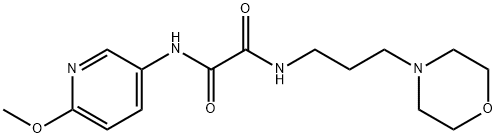 N'-(6-methoxypyridin-3-yl)-N-(3-morpholin-4-ylpropyl)oxamide Structural
