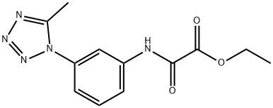 ethyl 2-[3-(5-methyltetrazol-1-yl)anilino]-2-oxoacetate Structural