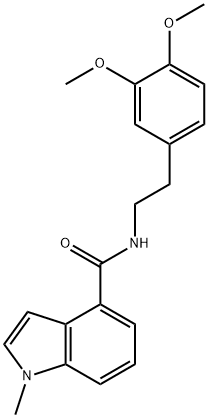 N-[2-(3,4-dimethoxyphenyl)ethyl]-1-methylindole-4-carboxamide Structural