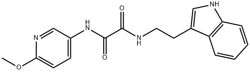 N-[2-(1H-indol-3-yl)ethyl]-N'-(6-methoxypyridin-3-yl)oxamide Structural