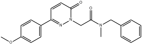 N-benzyl-2-[3-(4-methoxyphenyl)-6-oxopyridazin-1-yl]-N-methylacetamide Structural