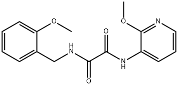 N-[(2-methoxyphenyl)methyl]-N'-(2-methoxypyridin-3-yl)oxamide Structural