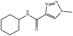 N-cyclohexyl-1-methyltriazole-4-carboxamide Structural