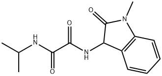 N-(1-methyl-2-oxo-3H-indol-3-yl)-N'-propan-2-yloxamide Structural