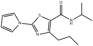 N-propan-2-yl-4-propyl-2-pyrrol-1-yl-1,3-thiazole-5-carboxamide Structural