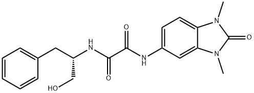 N-(1,3-dimethyl-2-oxobenzimidazol-5-yl)-N'-[(2S)-1-hydroxy-3-phenylpropan-2-yl]oxamide Structural