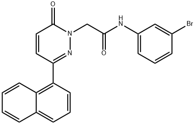 N-(3-bromophenyl)-2-(3-naphthalen-1-yl-6-oxopyridazin-1-yl)acetamide Structural